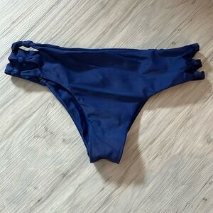 Mikoh cheeky bathing suit bottoms with cut out and ties